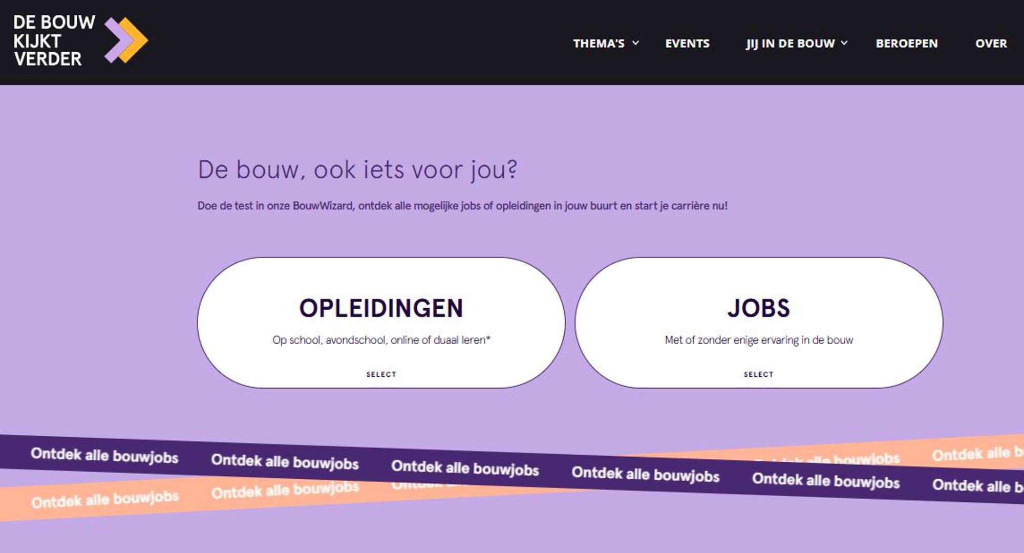 Screenshot Bouwwizard